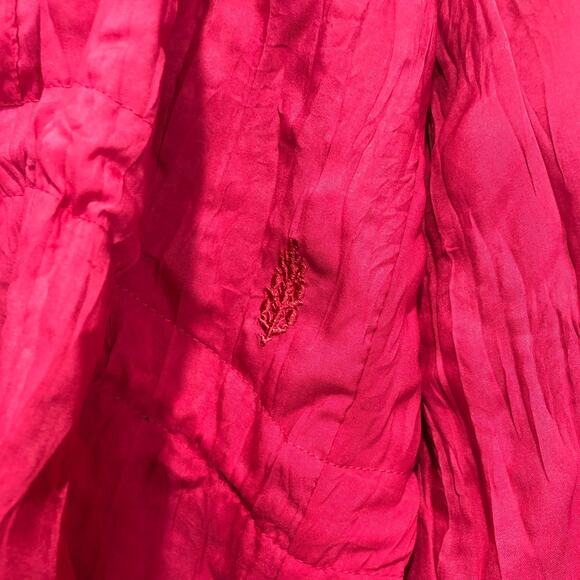 FP Movement Let's Go Out Pink Rose Ruffle Lightweight Tie Pocket Pullover Size L - Picture 5 of 7